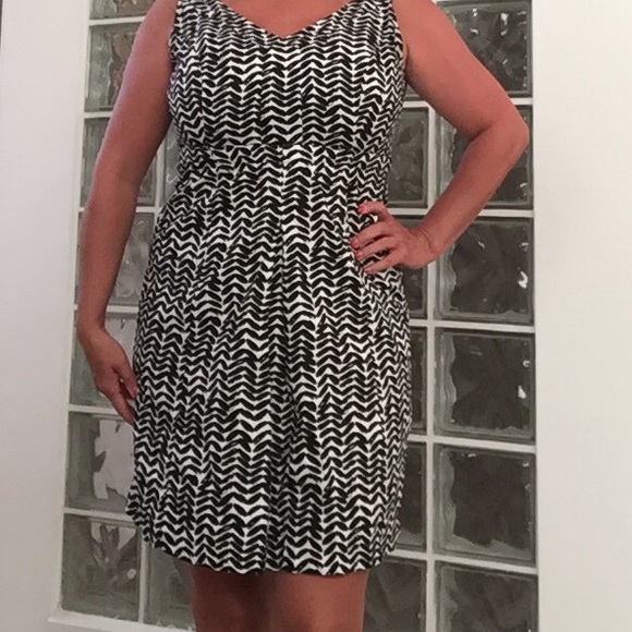 black and white sundress